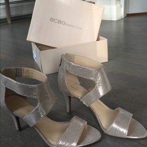 BCBGeneration Gold Heels